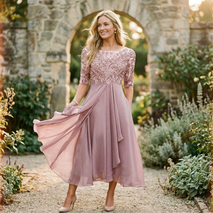 Elegant Lace Wedding Guest Dress for Formal Occasions