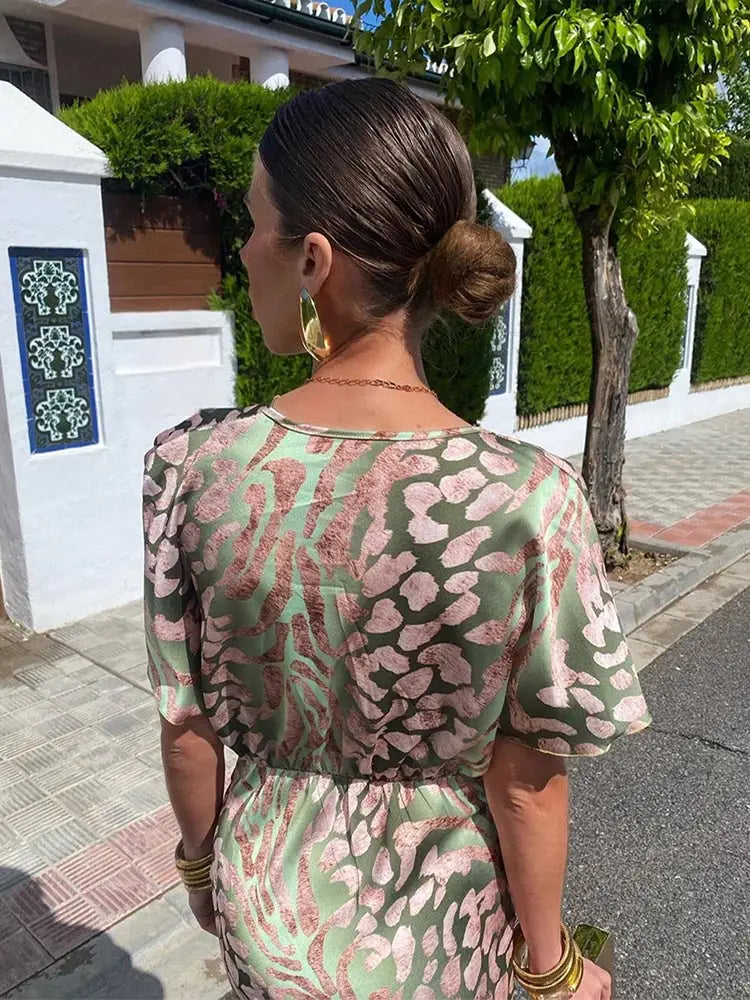 Clarandra™ | Copper Midi Suknelė