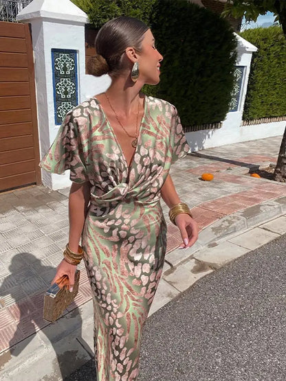 Clarandra™ | Copper Midi Suknelė