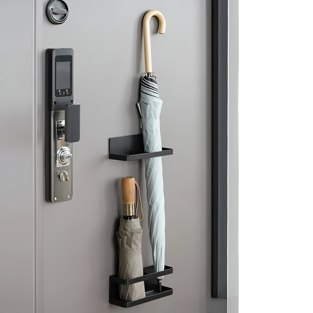 Space-Saving Wall-Mounted Umbrella Organizer
