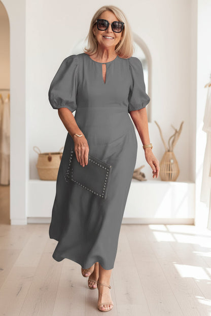 Robe Maxi Noire Élégante Femme – Tenue de Soirée Formelle