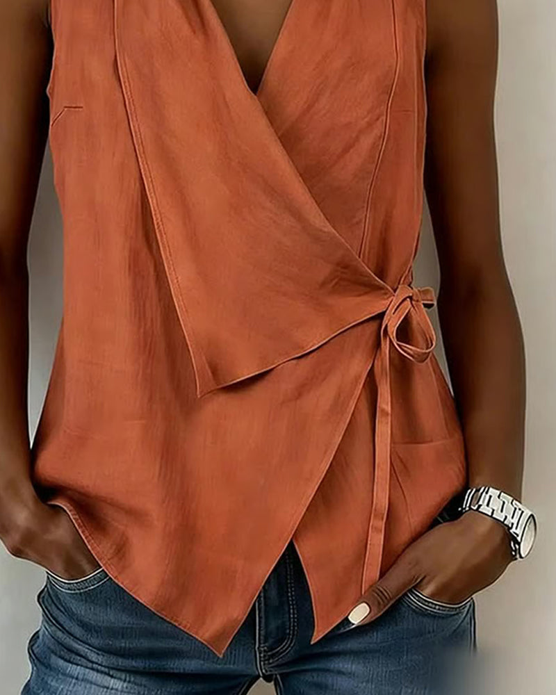 Elegant Bow Detail Top 1
