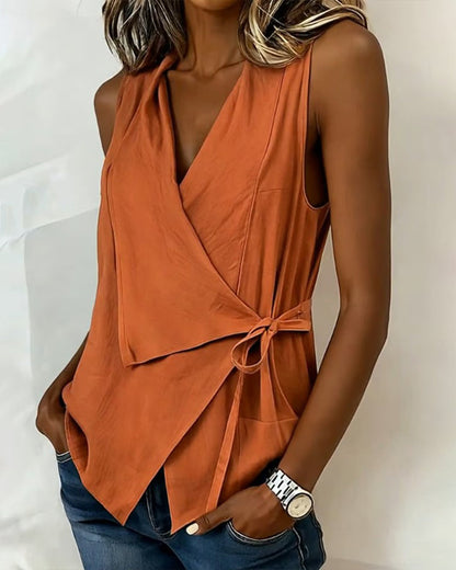 Elegant Bow Detail Top 3
