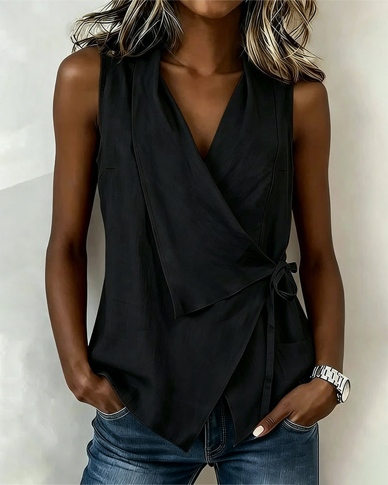 Elegant Bow Detail Top 4