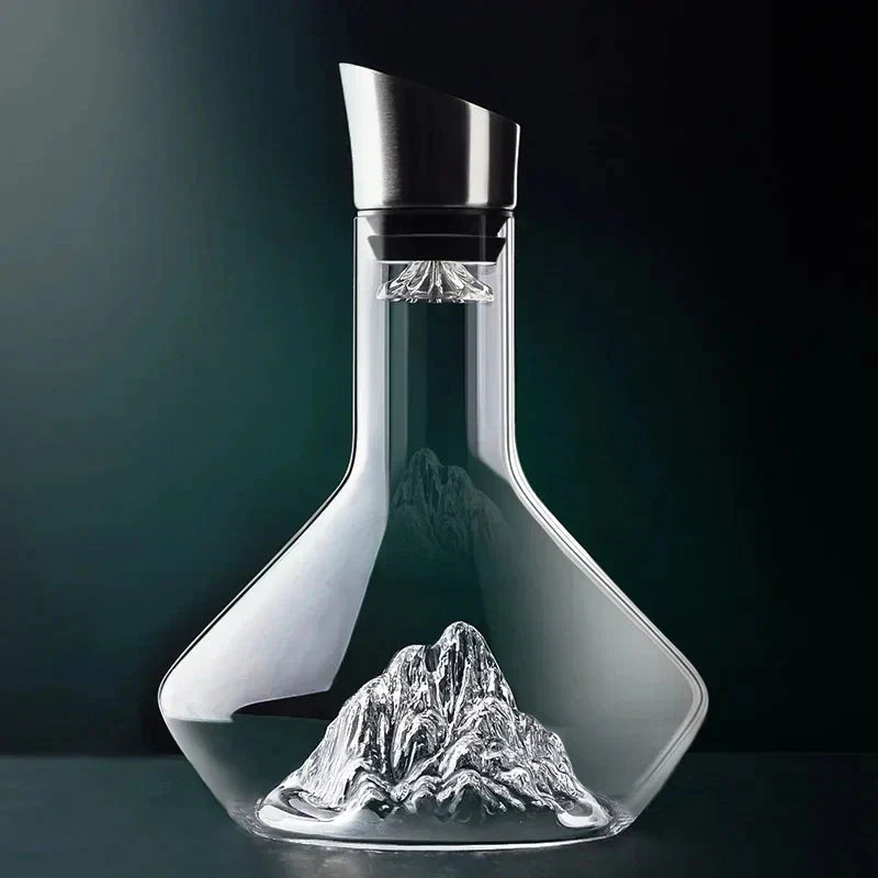 Elegant Handgjord Vinkaraff - 1500ml Blyfritt Kristall för Stilfull Bordsdekoration 0