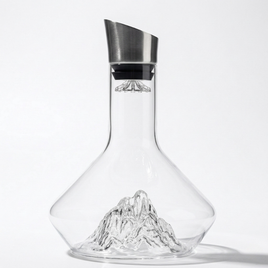 Elegant Handgjord Vinkaraff - 1500ml Blyfritt Kristall för Stilfull Bordsdekoration 1