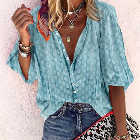 Elegante Damenbluse | Sommer Casual-Bluse 0