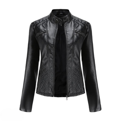 Elegante Lederjacke mit Slim Fit Design für zeitlose Stilvielfalt 2