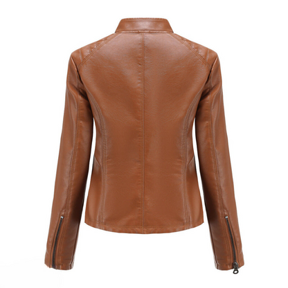 Elegante Lederjacke mit Slim Fit Design für zeitlose Stilvielfalt 7