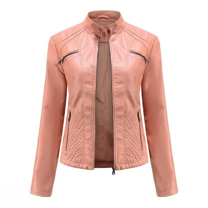 Elegante Lederjacke mit Slim Fit Design für zeitlose Stilvielfalt 9