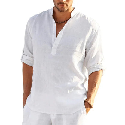 Elegantes Herren-Leinenhemd für den Sommer mit atmungsaktivem Material | Bequemes Casual-Shirt für warme Tage 7