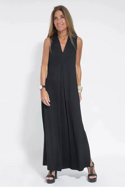 Elegantes Maxikleid | Atmungsaktives Sommerkleid Lang mit Modellierter Silhouette für Unübertroffenen Komfort 1