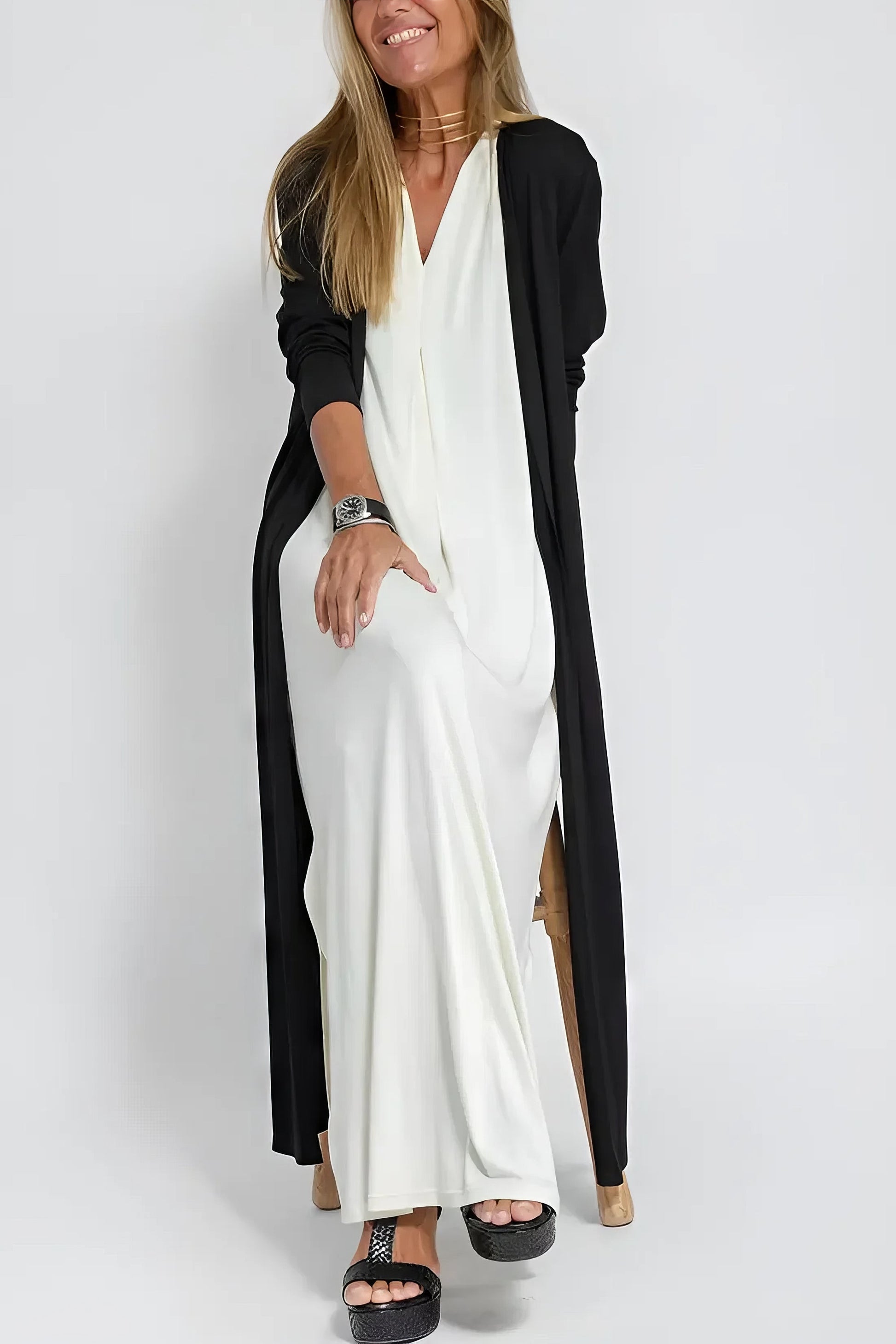 Elegantes Maxikleid | Atmungsaktives Sommerkleid Lang mit Modellierter Silhouette für Unübertroffenen Komfort 6