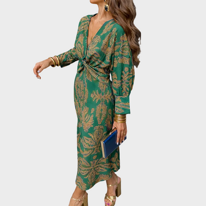 Valeria - Vestido Midi Con Escote en V