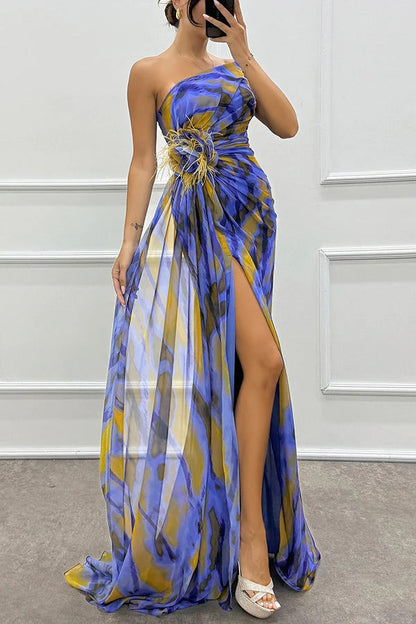 Elena | Women’s Graduation Dress With V-Neck And Puff Sleeves | Elegant