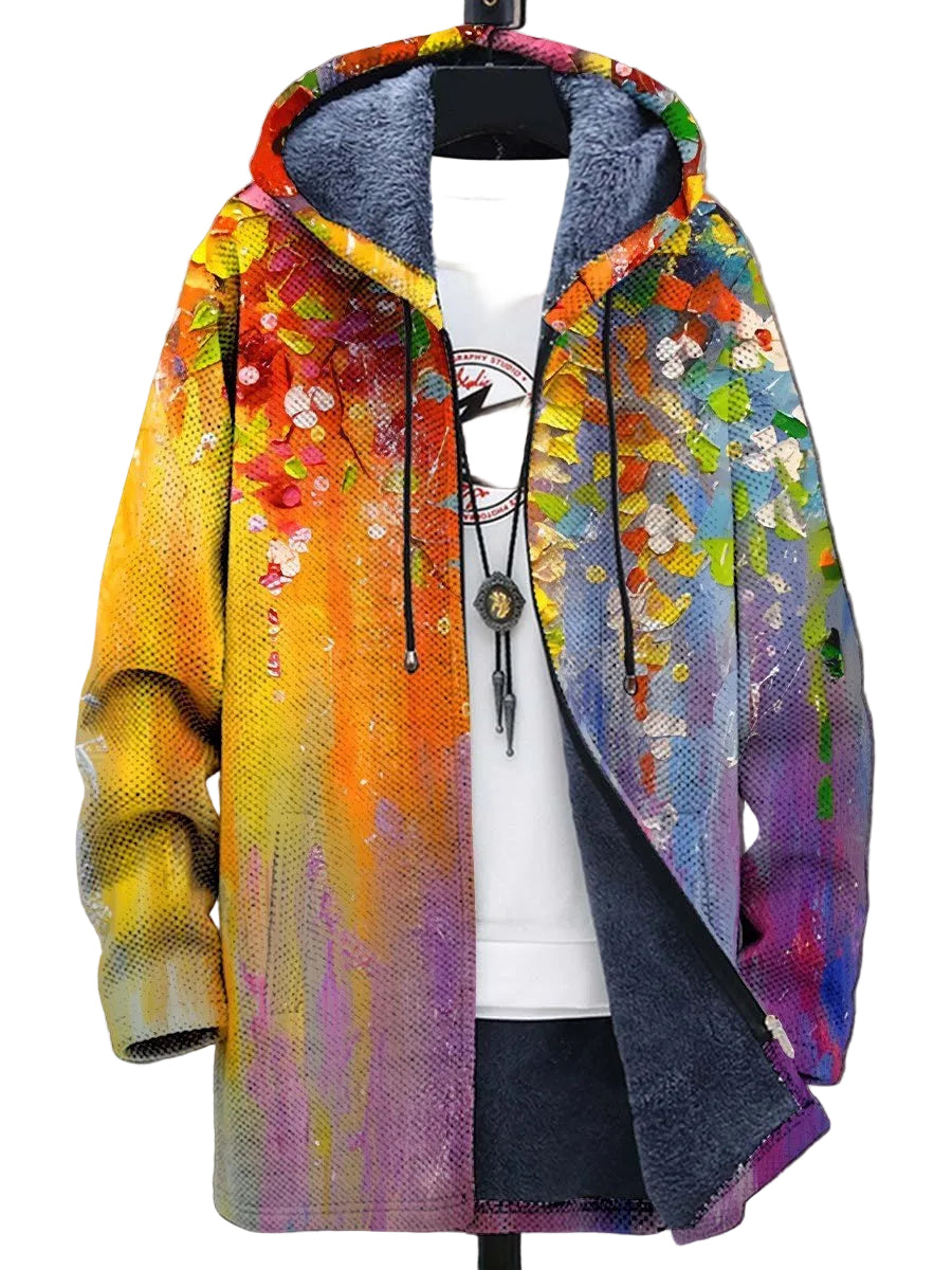 Elena | Unisex-Kapuzenjacke, inspiriert von luxuriöser Kunst