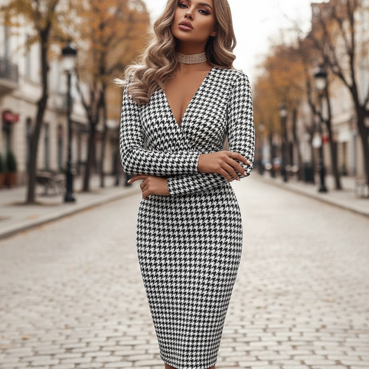 Eng Anliegendes Kleid - FigureDress 