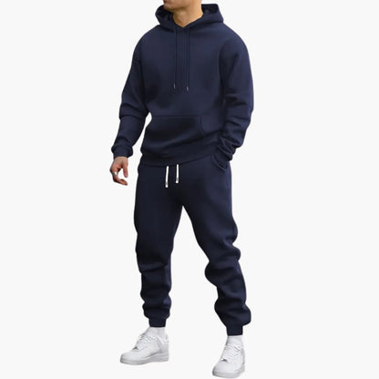 Heren Trainingsset met Hoodie en Taps Toelopende Joggers