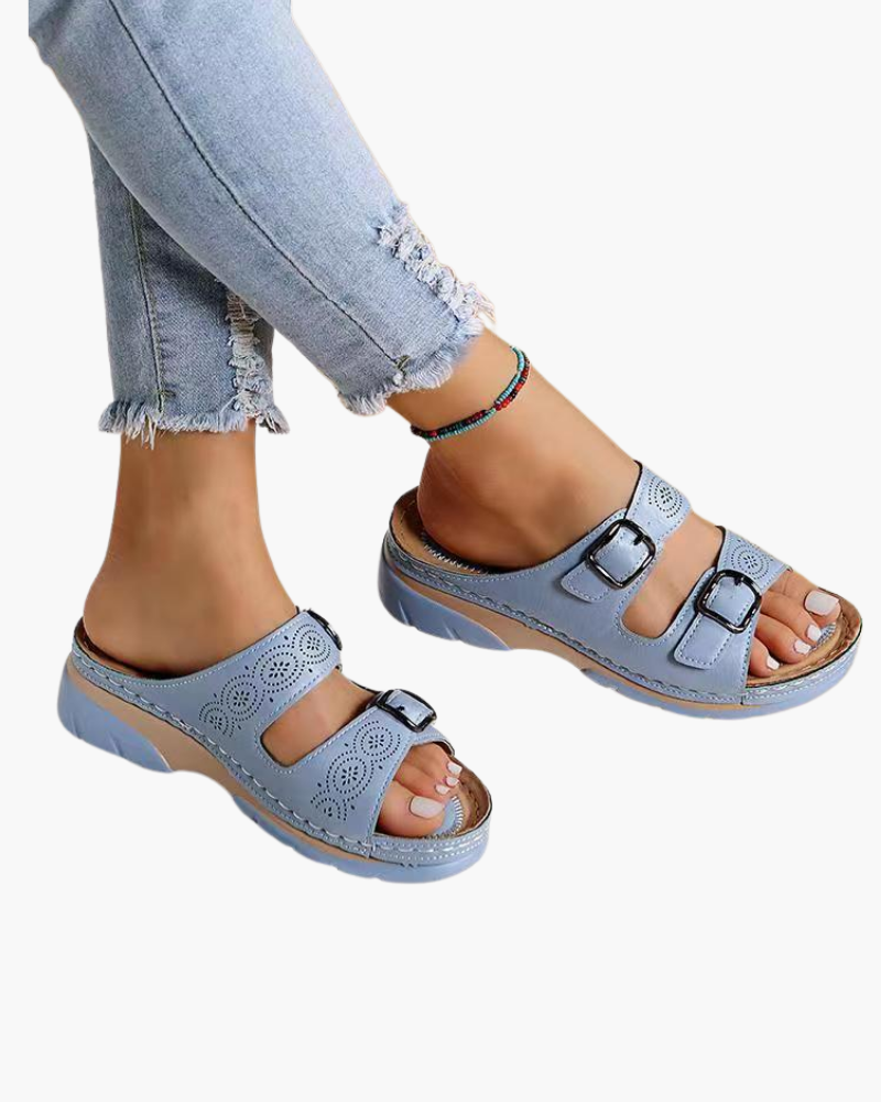 Women’s Elegant Sandals Breathable Adjustable Comfortable Summer Footwear Timeless Everyday Style