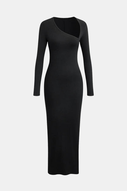 Esmeralda – Elegant Asymmetric Split Maxi Dress