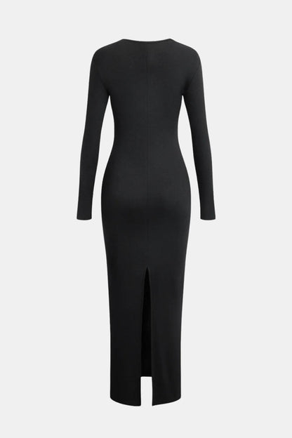 Esmeralda – Elegant Asymmetric Split Maxi Dress