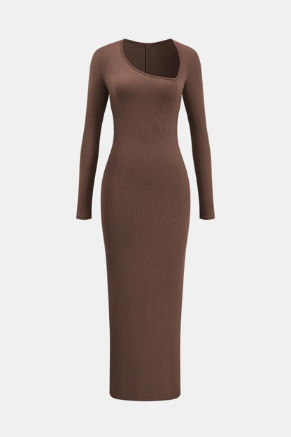 Esmeralda – Elegant Asymmetric Split Maxi Dress