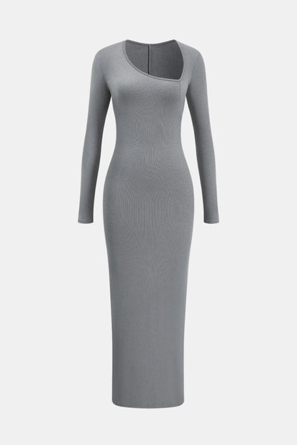 Esmeralda – Elegant Asymmetric Split Maxi Dress