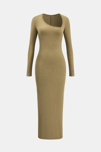 Esmeralda – Elegant Asymmetric Split Maxi Dress