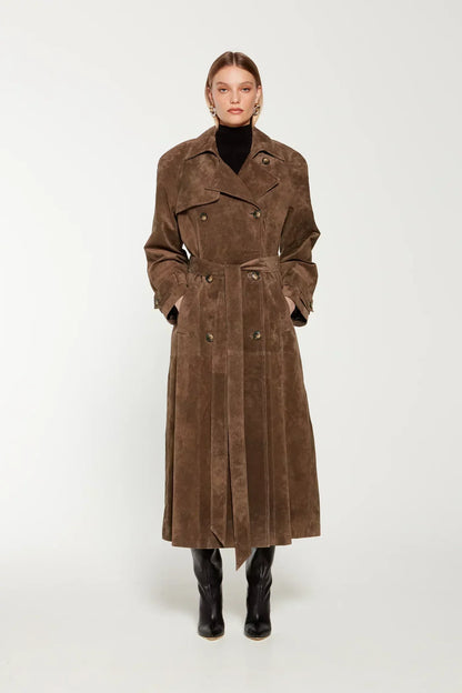 Atelier Fes | Suède Trenchcoat