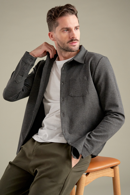 Performance Overshirt - Meleret Grå