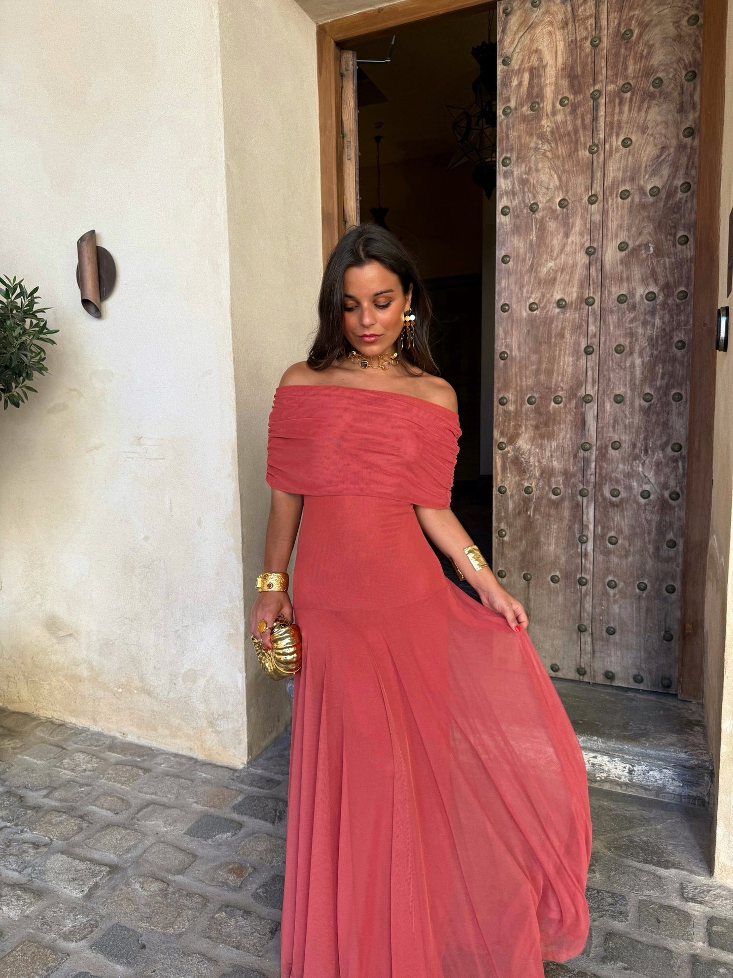Toledo Dress in Light Terracota - Shipping/Envio 22/05 to 29/05