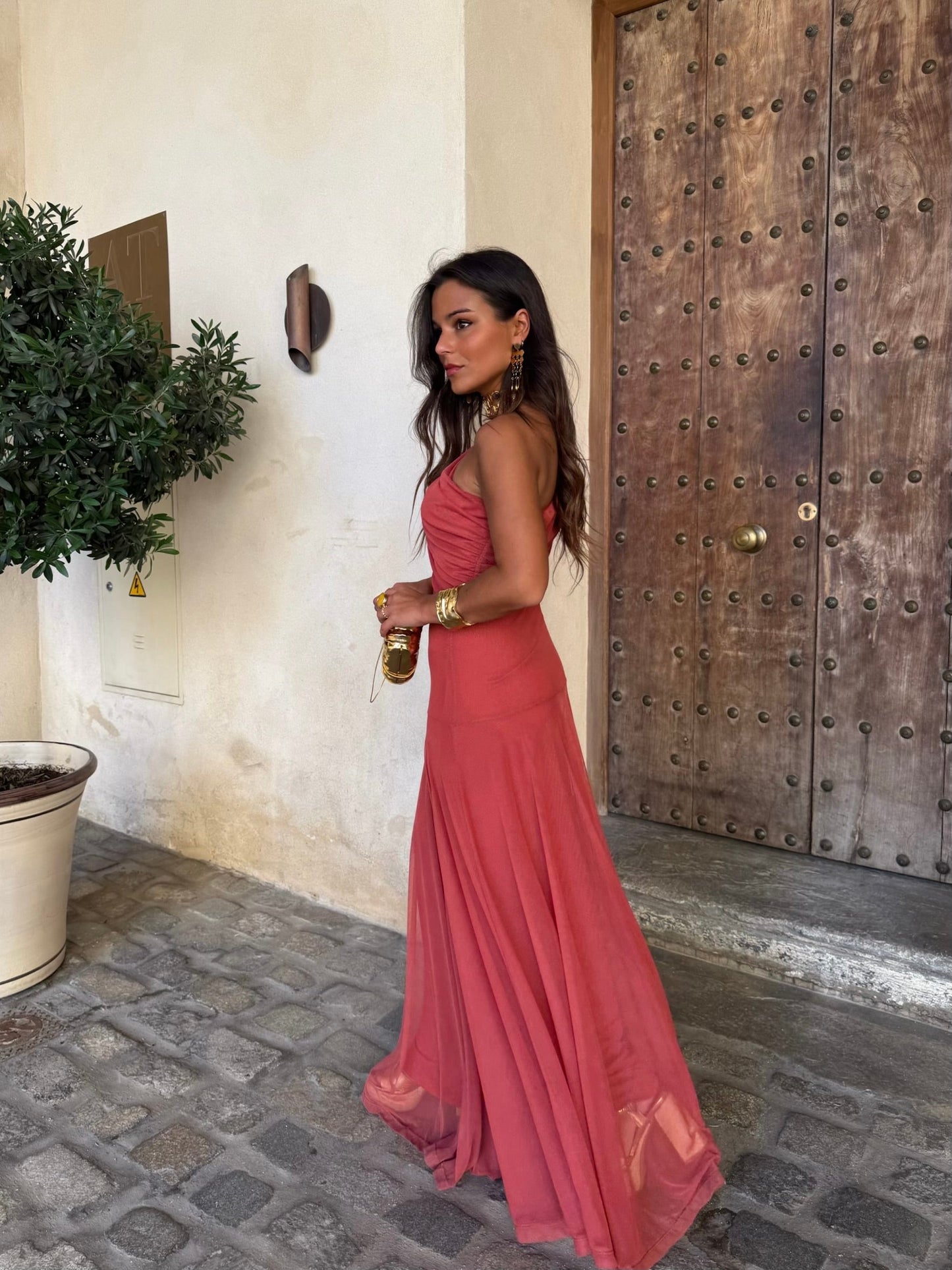 Toledo Dress in Light Terracota - Shipping/Envio 22/05 to 29/05