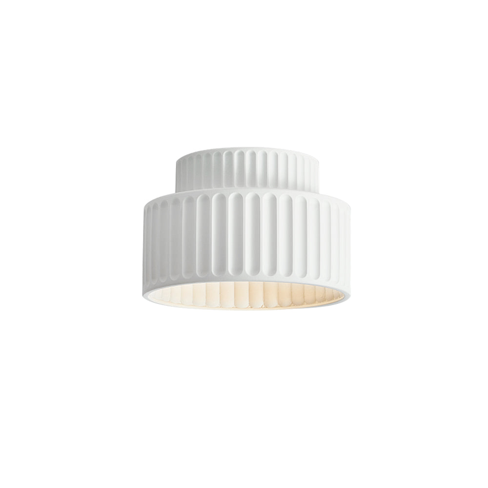 Nordycka Lampa Sufitowa z Ceramiki w Kremowym Kolorze