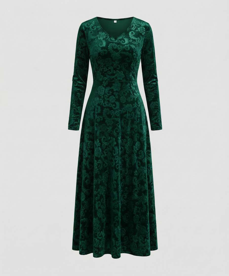 Robe évasée flatteuse pour la silhouette