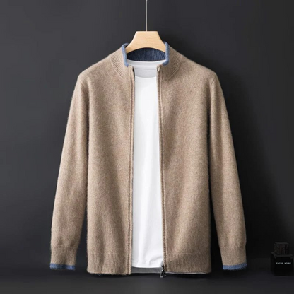 Cardigan classique en laine pour hommes