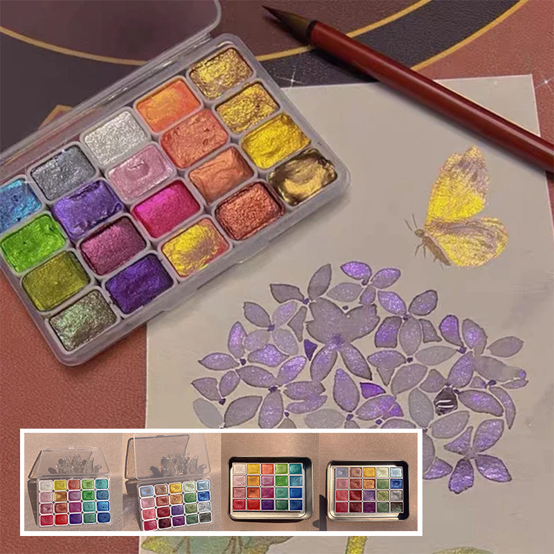 AcrylicPalet™ | Sparkling colours that bring watercolours to life (20 colours)