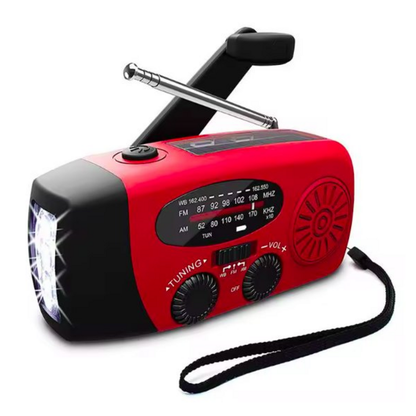Noodradio Pro™ — Altijd Licht, Bereik & Stroom Bij Nood