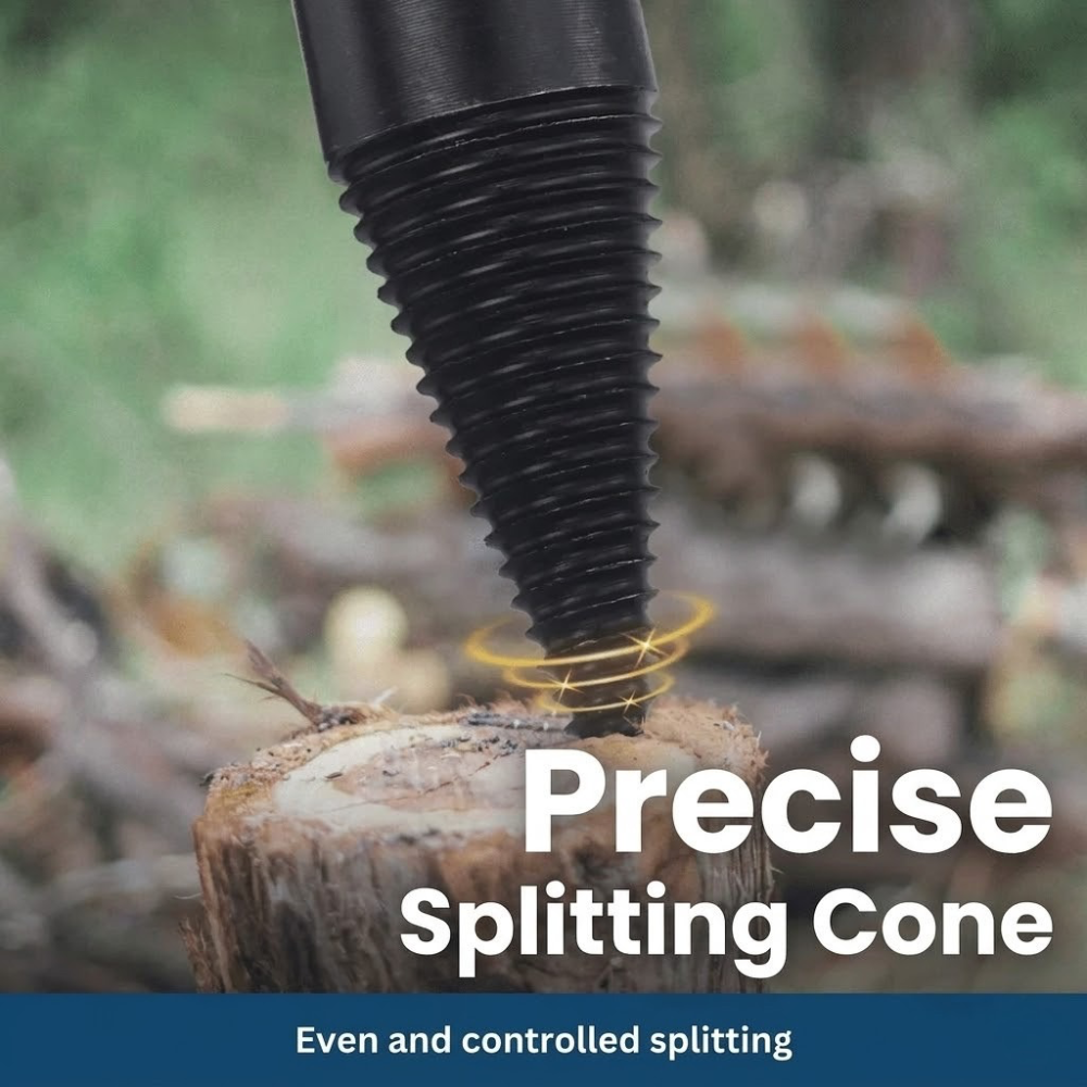 SwiftLog Firewood Drill Bit Set - Effortless Wood Splitting