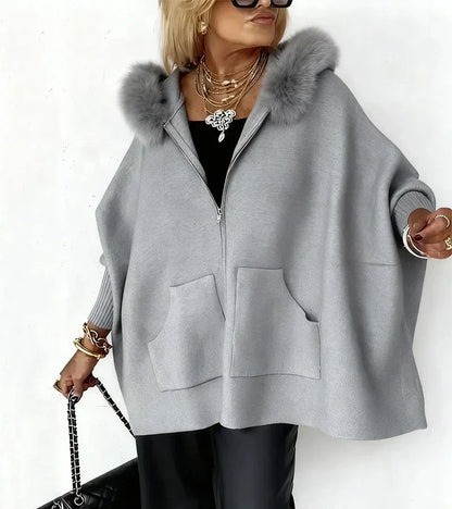 Selora™ | Faux Fur Hooded Coat