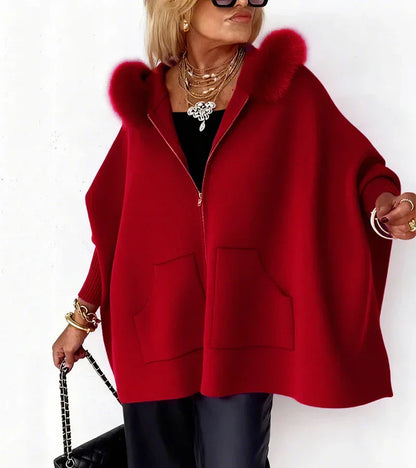 Selora™ | Faux Fur Hooded Coat