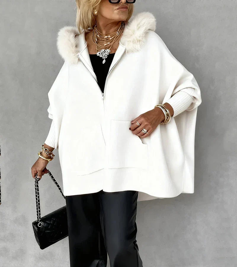 Selora™ | Faux Fur Hooded Coat