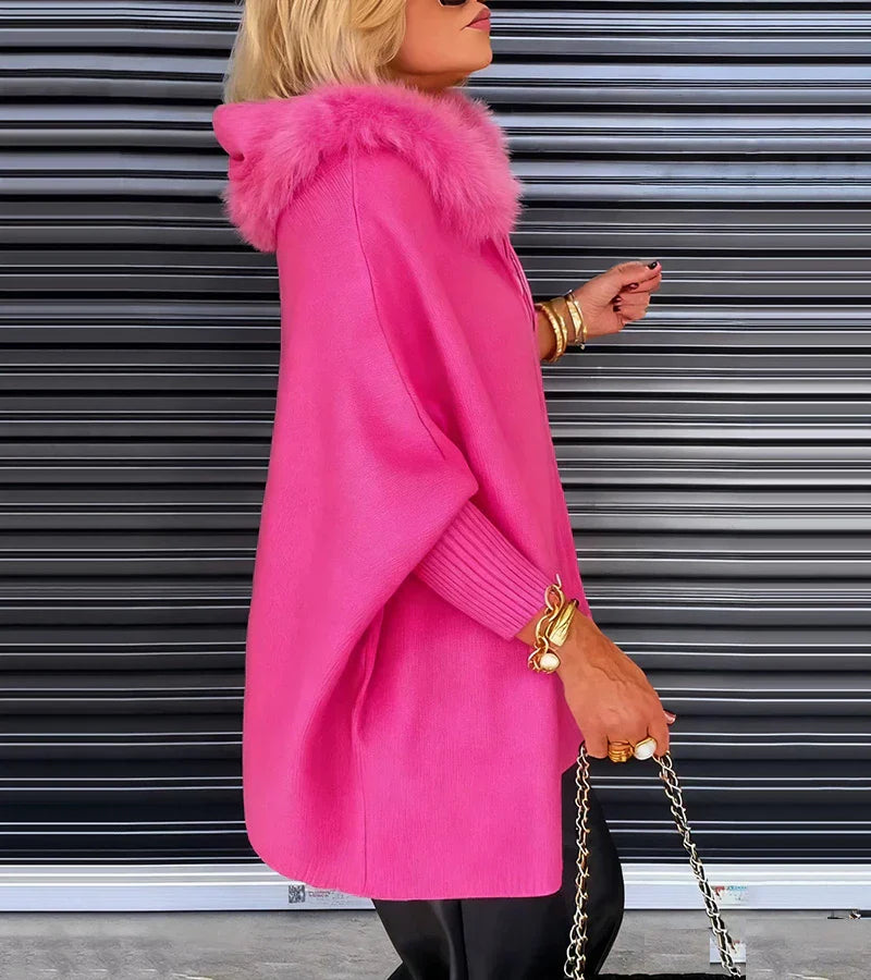 Selora™ | Faux Fur Hooded Coat