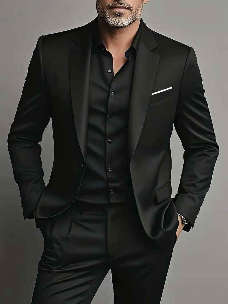 Felix Herren Anzug | Slim Fit Dunkelblau aus Hochwertigem Stoff 3