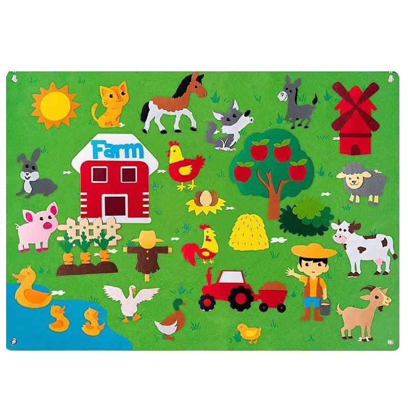 FeltFarm - Interaktives Filzspielbrett für Kinder