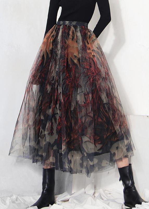 The Crimson Illusion Skirt