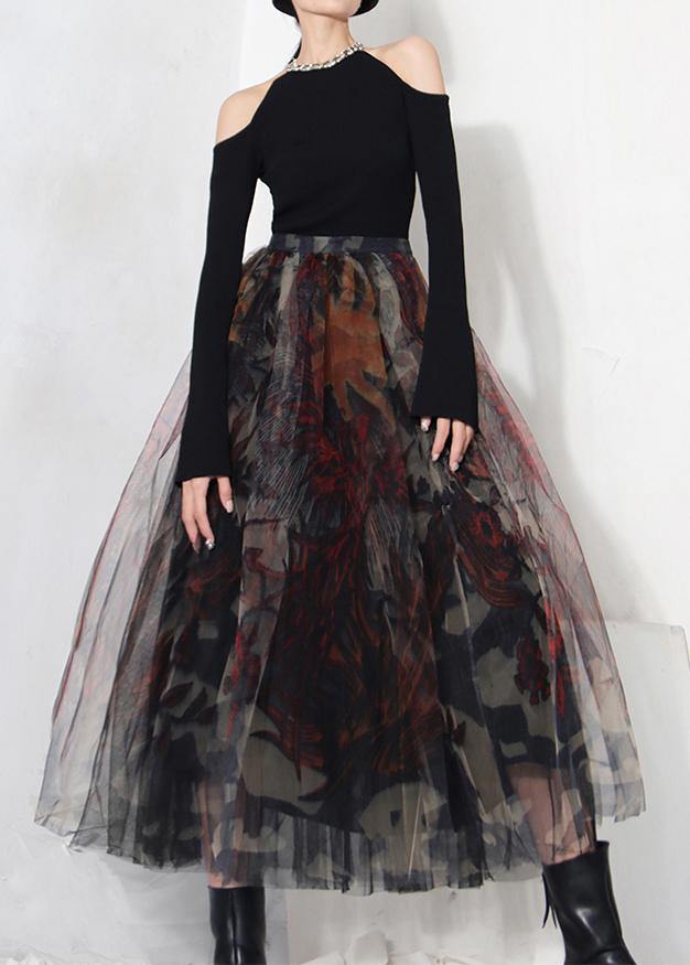 The Crimson Illusion Skirt