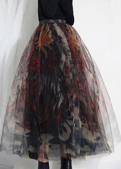 The Crimson Illusion Skirt