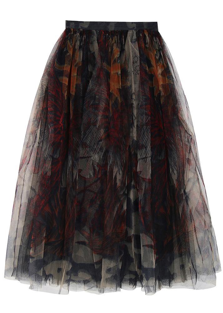 The Crimson Illusion Skirt
