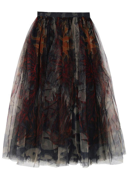 The Crimson Illusion Skirt