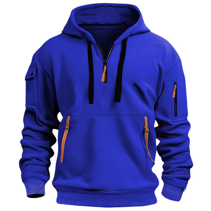 Sweat à capuche pour homme avec poches zippées
